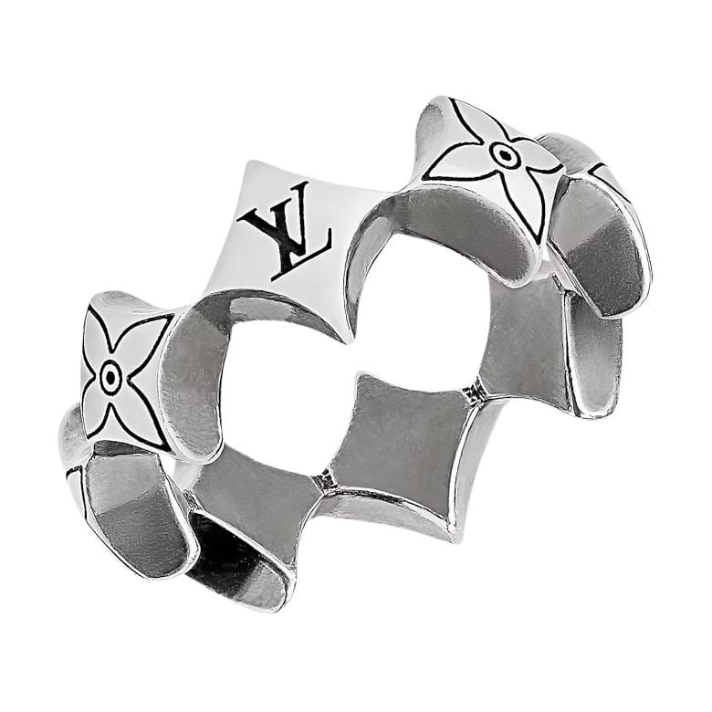 Louis Vuitton Sterling Silver Rings Men's Silver M1790L
