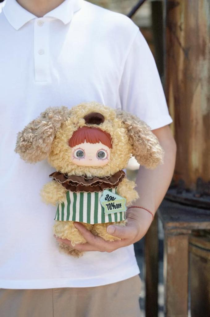 MayMei Paradise Ruins Series Plush Blind Box (approx. 33cm Tall)  3 Rotating Eyes  Exquisitely Embroidered Ear Design  3D Hat Design  Interchangeable