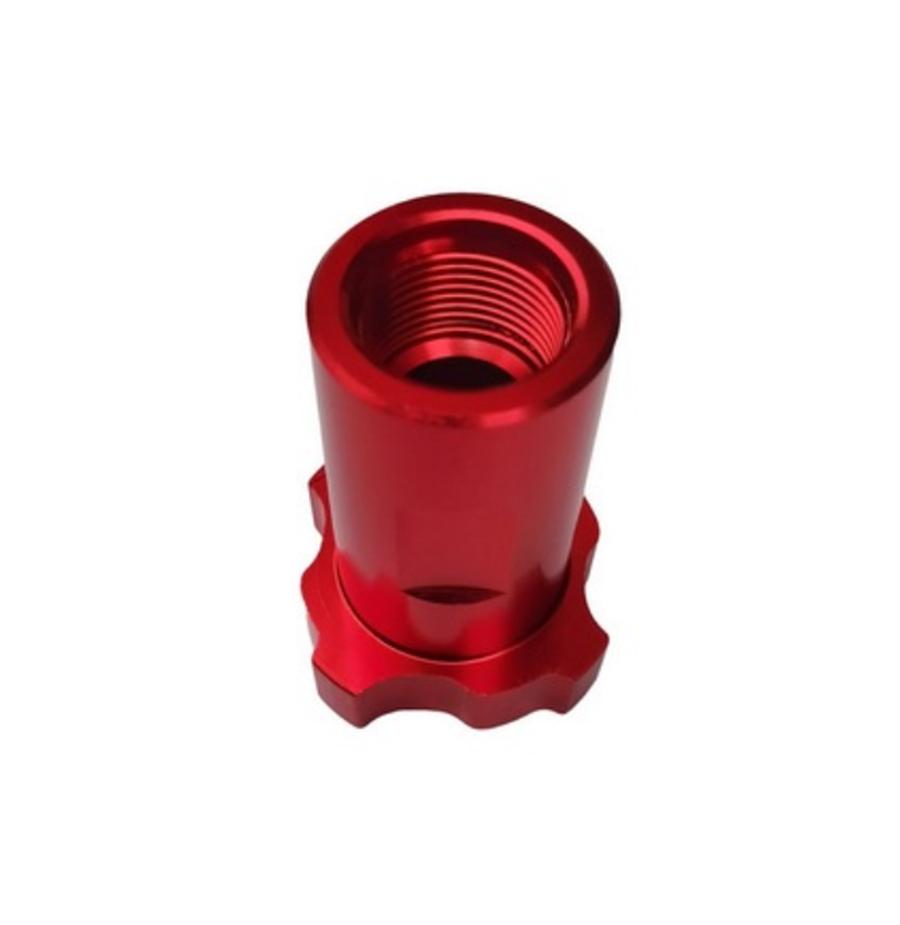 Red M14 X 1.0mm Internal Thread Adapter For Spray Gun Cup Pot Joints Connector