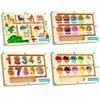 Puzzle Magnetic Color Number Maze Toy Bead Magnetic Sorting Travel Board  Christmas Birthday Gift