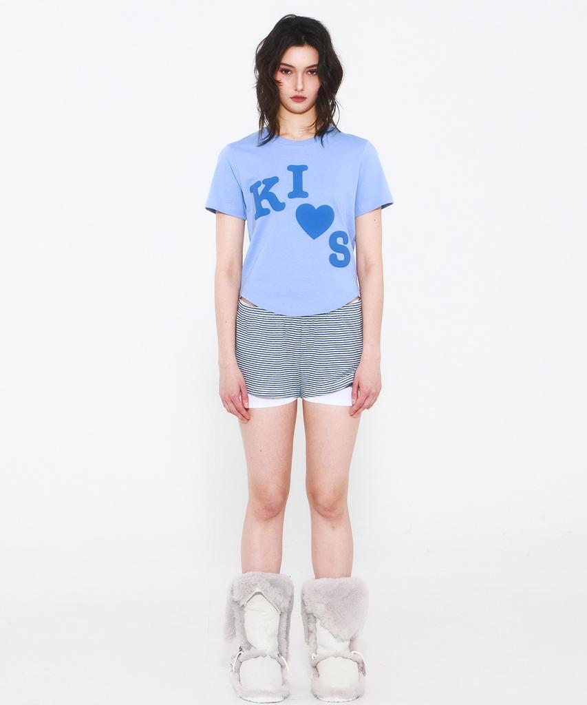 Kimseupeulesikoteunmakes Messi Kith Logo T-Shirt Blue