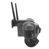 Solar Security Camera Two Way Talk IP66 Rating PIR Motion Detection AI 4G 6K 12MP   HD Triple Lens Solar PTZ Camera for Home