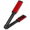 Anti Static Hair Straightener Brush Hollow Breathable Design Double Sided Brush  For Home