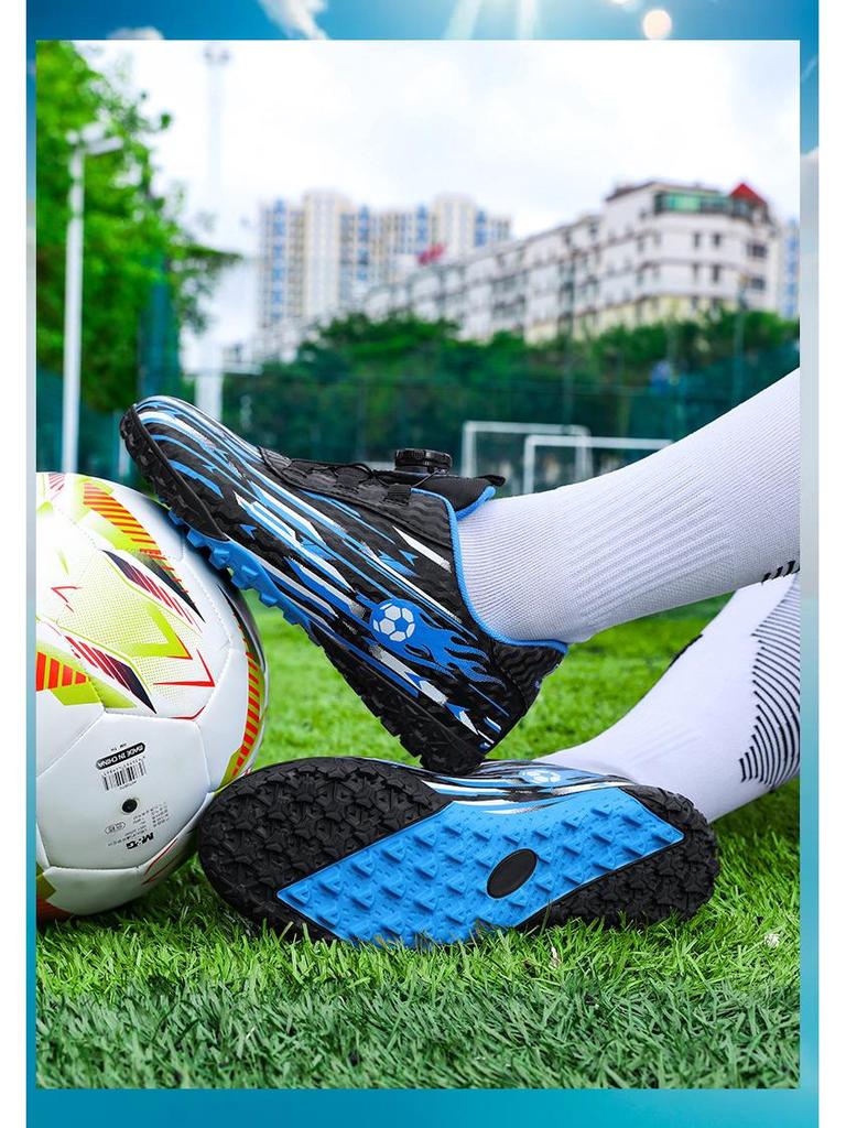 Cross-Border TF Studded Children's Football Shoes for Primary Students – AG Rotating Button for Training