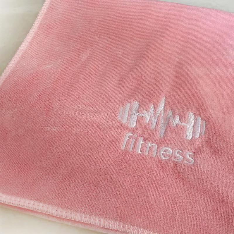 Custom Logo Quick-Dry Embroidered Gym & Bath Towel - Large, Water-Absorbent Sweat Mat