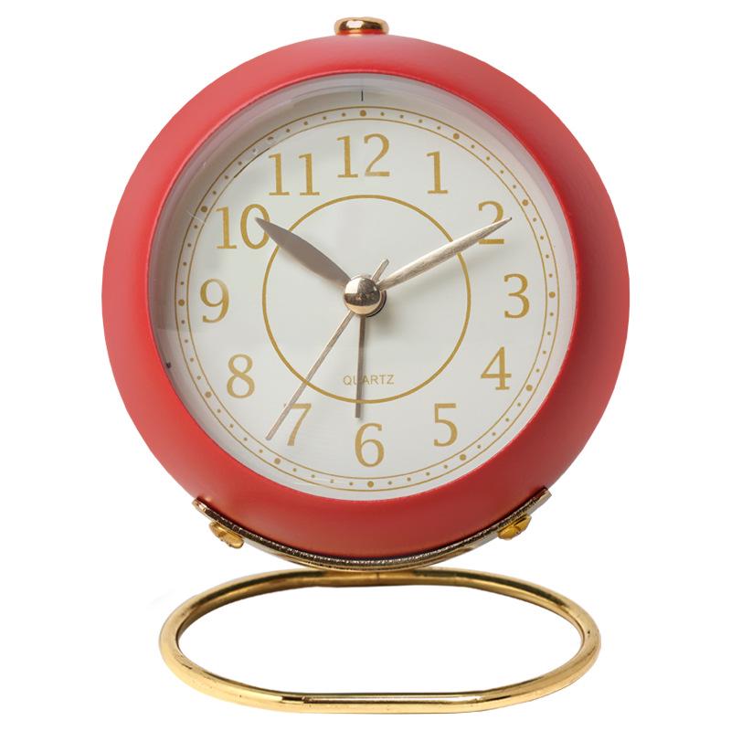 Silent European Quartz Luminous Clock for Kids - Creative Metal Design for Living Room, Bedroom, or Study