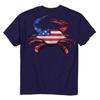 Ameri-Crab U.S. Flag Short Sleeve T-Shirt NEW Fast Free Ship