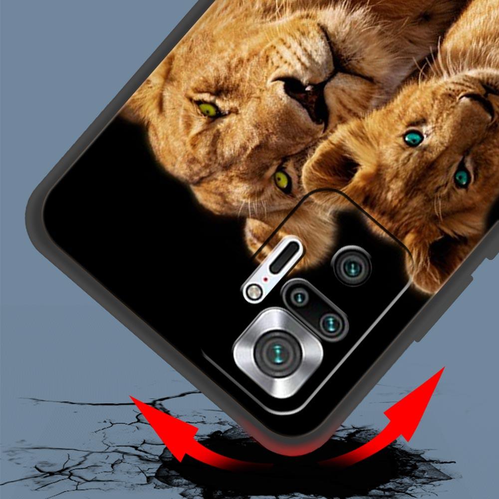 Lion Alpha Male Cub Phone Case For Xiaomi Redmi Note 14 13 5G 10 11 12 Pro Plus 4G 14C 13C 12C 10C Black Cover
