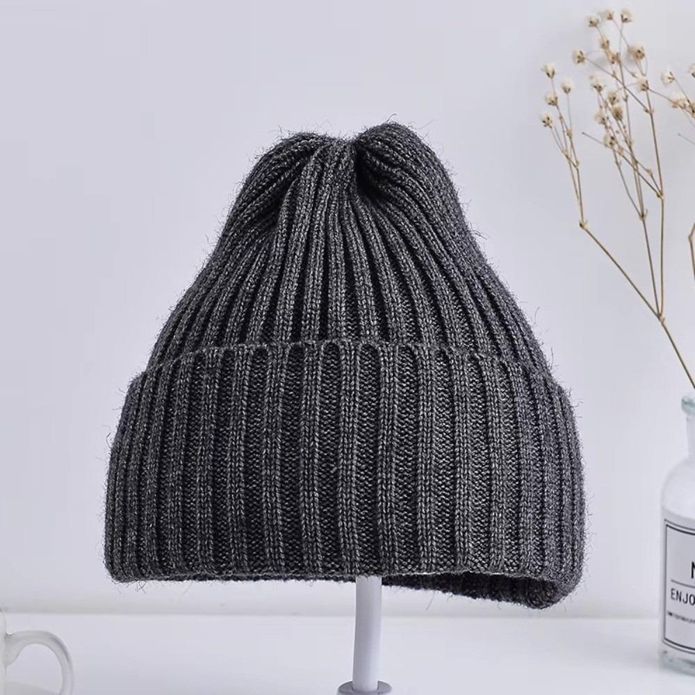 Candy Color Baby Hat Ins Korean Style Kids Beanie Stylish Outdoor Knitted Hat For Children
