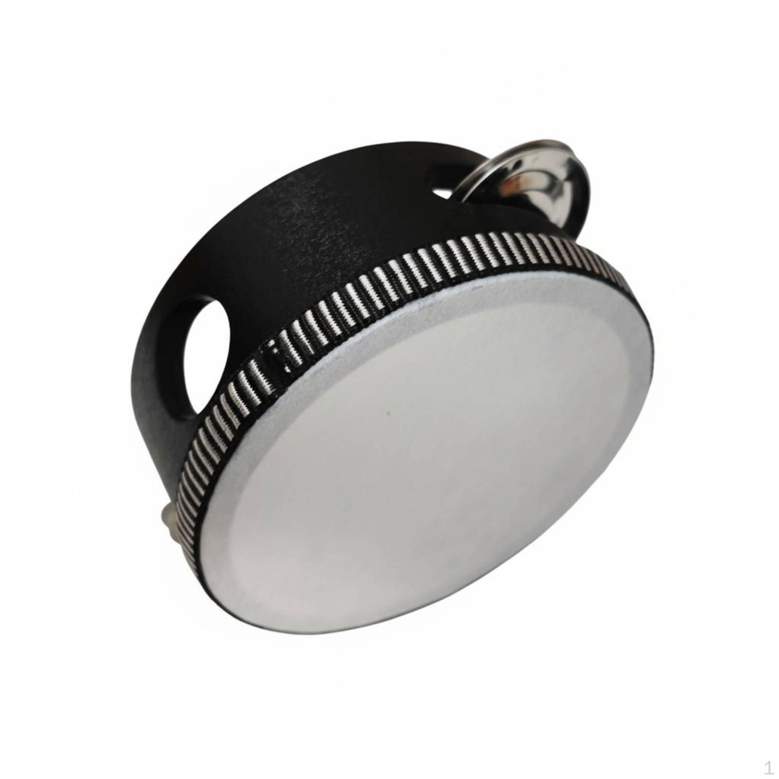 Single Row Chime Tambourine Easy to Play Educational Gift Handheld Drum for 4 Inch