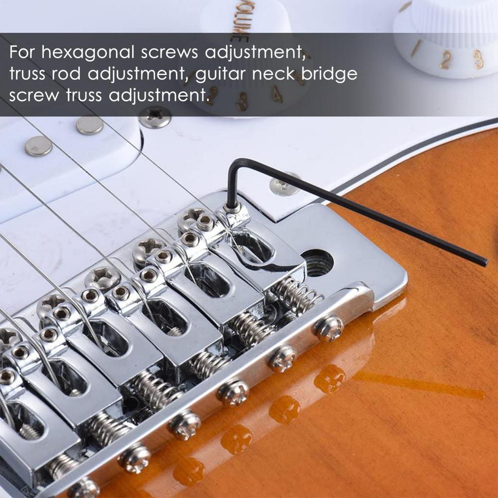 11pcs/set 4&5mm Ball End Guitar Allen Wrenches for Most Acoustic & Electric Guitar Hexagonal Screws Adjustment