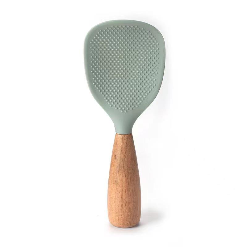 Heat-Resistant Non-Stick Silicone Rice Spoon for Home Use
