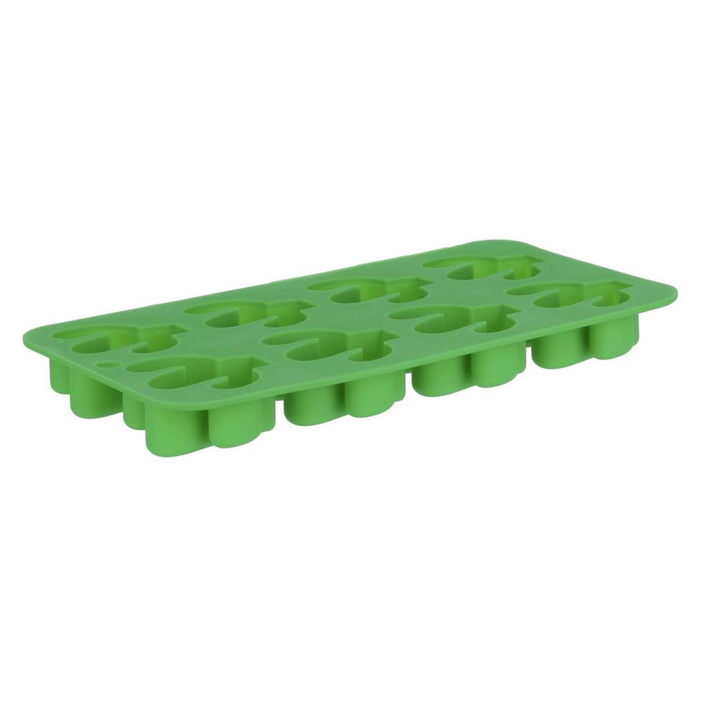 Les Trésors De Lily [Q0767] - Moule à glaçons silicone 'Cactus' vert (8 glaçons) - 21x11 cm