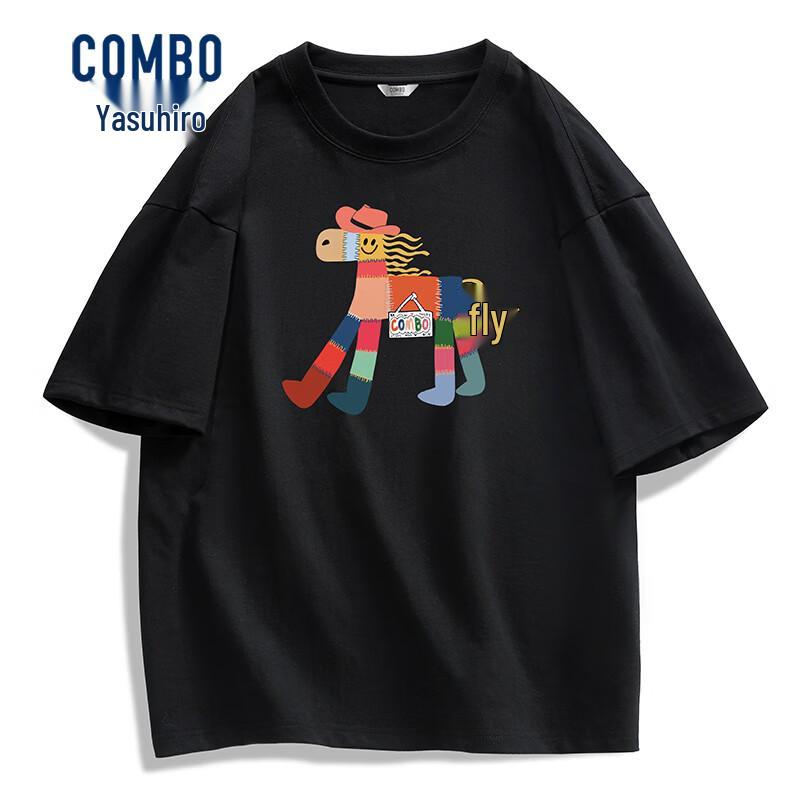 Kangbo Men s Heavyweight Cotton Printed T-Shirt 170