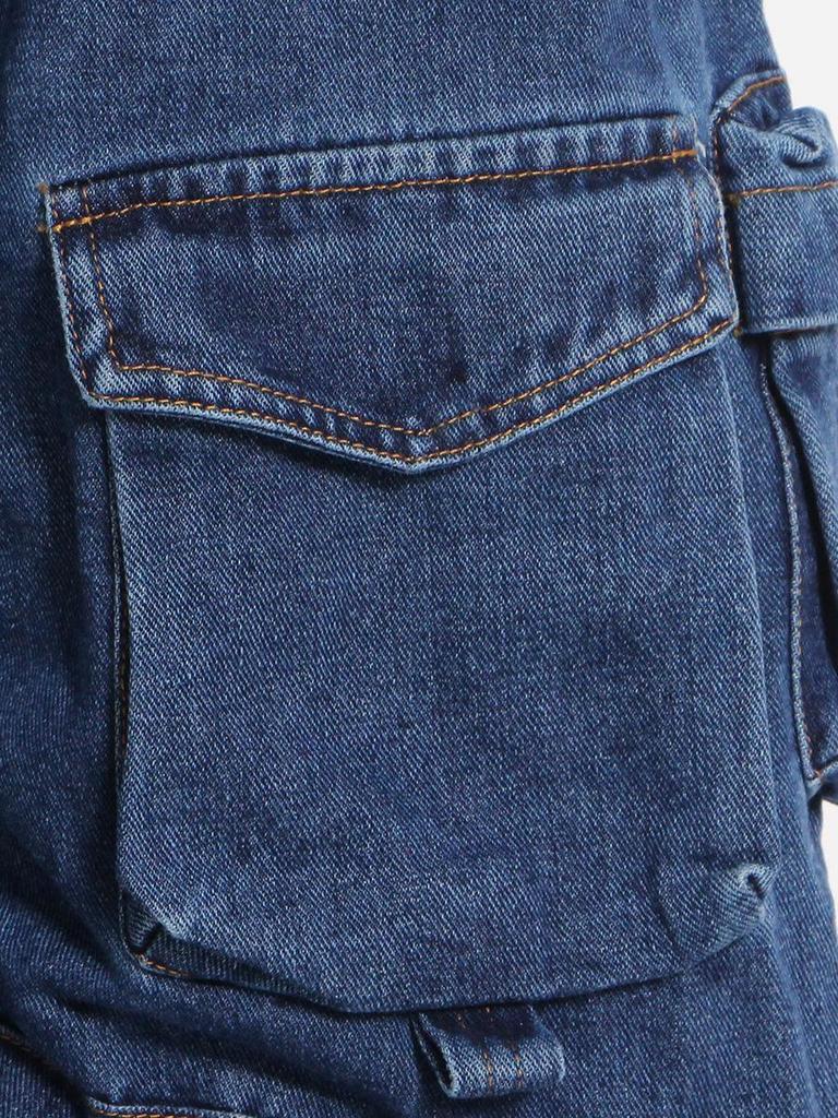 Autumn 2025 Women's High-Waisted Wide-Leg Jeans with Large Pockets and Casual Style