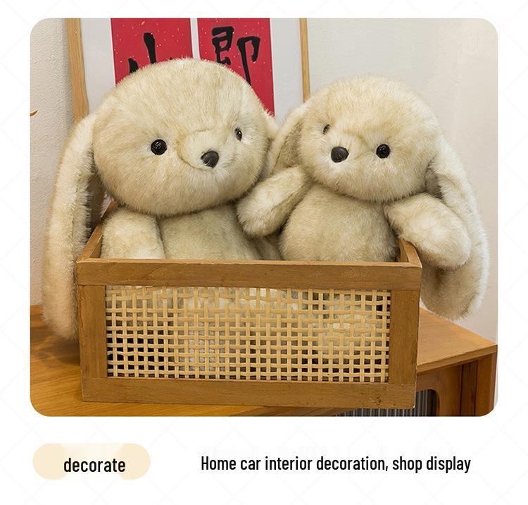 Long-Eared Doudou Bunny: Super Soft Plush Comfort Doll for Kids