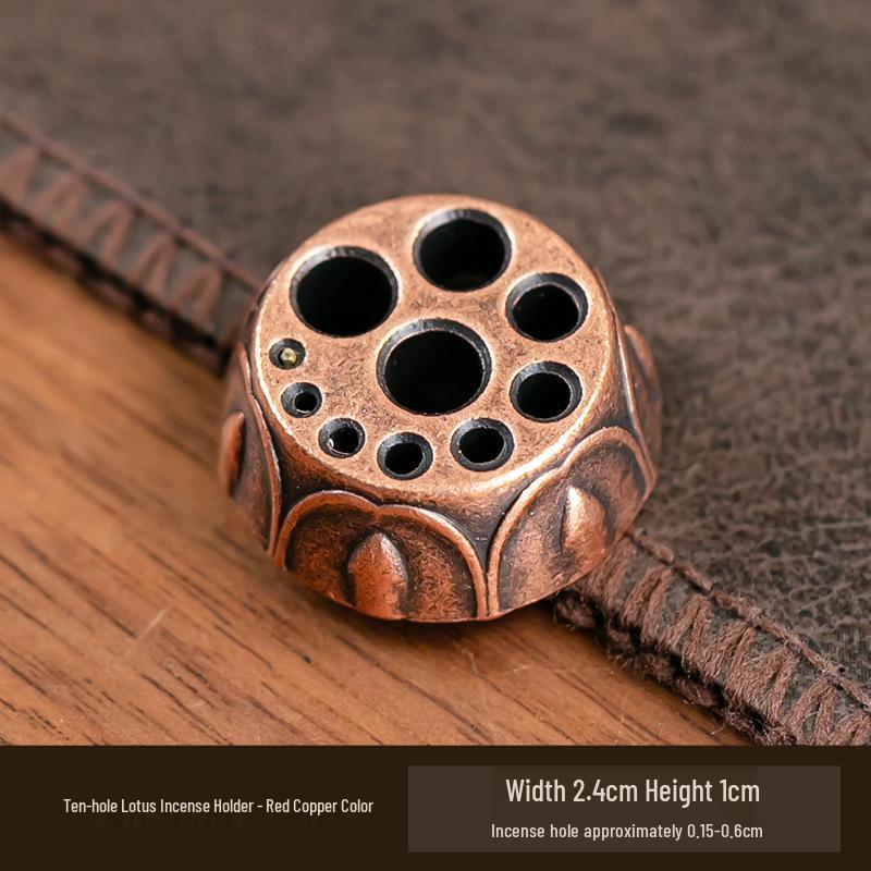 Antyczny dwuwarstwowy uchwyt na kadzidło lotosowe na ceremonię herbaty i kadzidło Buddy, wielopory palnik na kadzidło sandałowe.