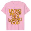 Unisex Summer Live Proof of A Loving God Print Y2k Tshirt Unisex Religious Christian Cross Jesus Short Sleeved Tees Loose Tops