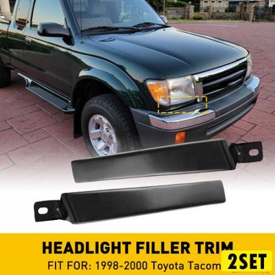 2Set FITS Toyota 98-2000 Tacoma Bumper Pickup Headlight Grille Filler Trim Panel