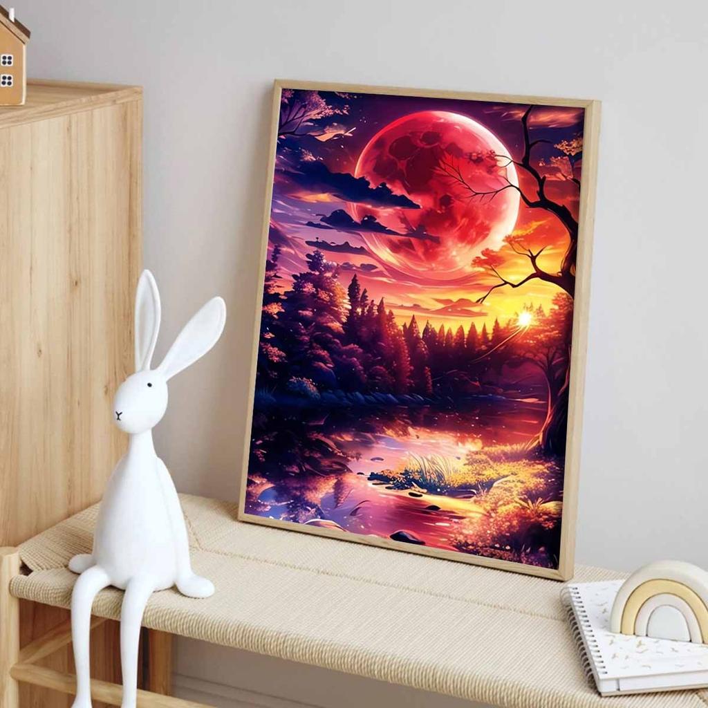 Fantasy Diamond Painting Art Set, 5D Starlight Painting DIY Crystal Cross Stitch Crafts and Crafts Decoration Home Wall Mural
