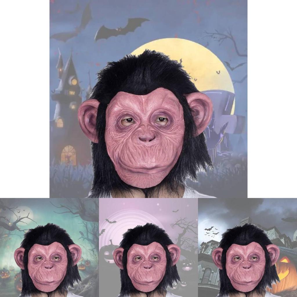 Realistic Latex Monkey King Mask For Halloween And Costume Parties Scary Gorilla Design