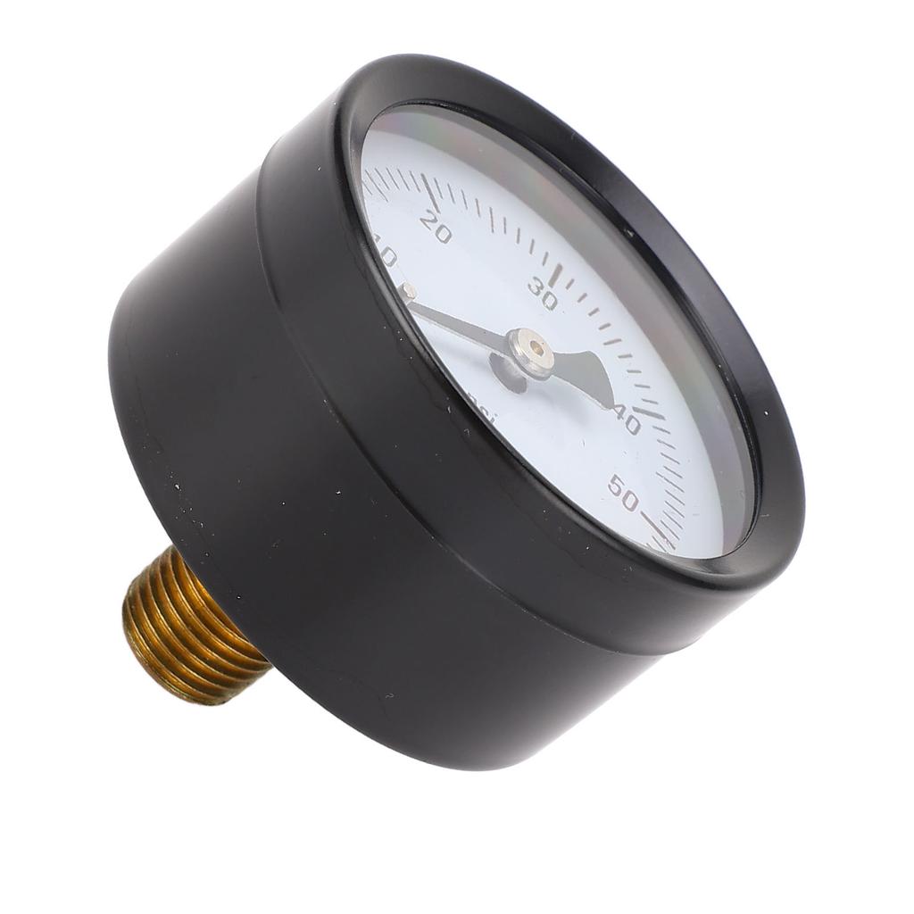 Pressure Gauge 0?60 PSI 14in NPT 2in Dial Clear Display Stainless Iron Axial Pressure Gauge for