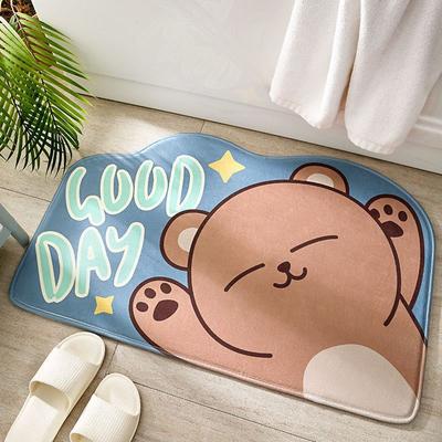 Carpet Door Mat Foot Mat Door Non-slip Mat Floor Mat Door Entry Door Bedroom Cartoon Bathroom Absorbent Mat Toilet