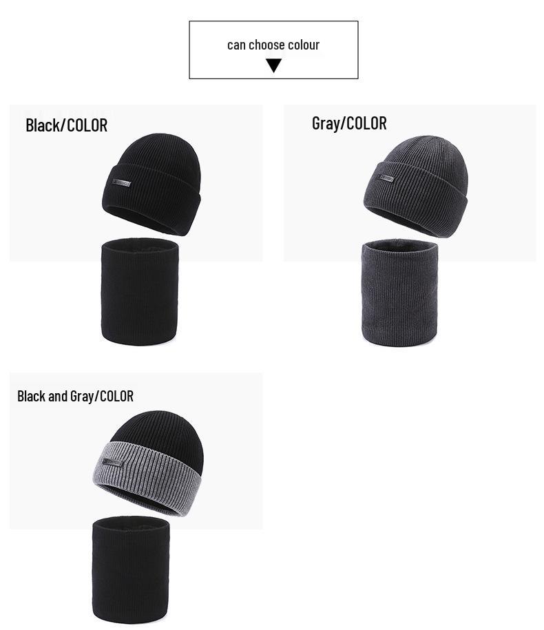 Men's & Women's Warm Knitted Wool Hat: Autumn/Winter Outdoor Cold-Proof Velvet-Lined Cycling Beanie