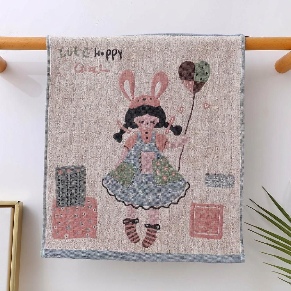 4 Layer Cotton Gauze Kitchen Towel Quick Dry Tea Towel Large Hand Towel Home Restaurant A