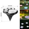 4PCS Outdoor Solar Paw Print Buried Light LED Lawn Lighting Lamp Waterproof IP44 String Light for Garden Courtyard Decorations