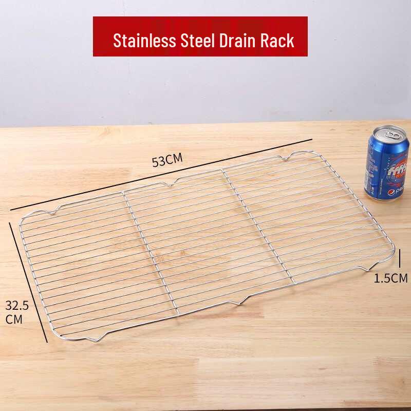 304 Stainless Steel Rectangular Tray for Steamed Fish, Rice, Chee Cheong Fun, and Baking