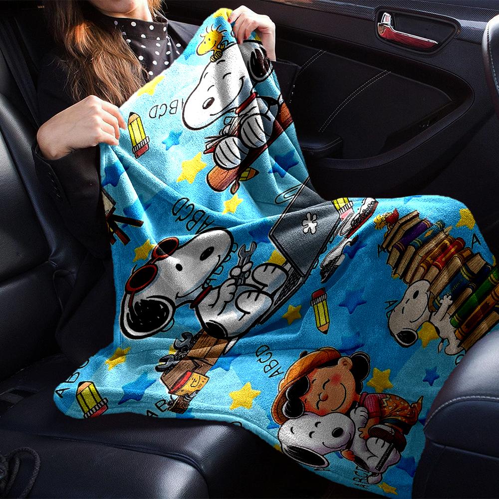 Snoopy'S Adventures Space Blanket Soft Throw Blanket For Home Bedroom Bed Sofa Travel Office Solid Christmas Blanket