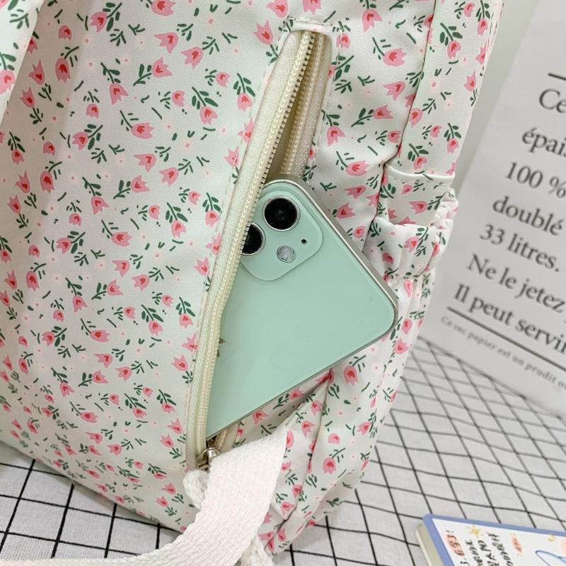 Schoolbag Backpack Female Japanese Ins Wind Small Fresh Primary and Secondary School Student Schoolbag Korean Version Casual Versatile Summer Simple
