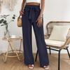 Women's Casual High Waist Loose Lace Wide Leg Pants