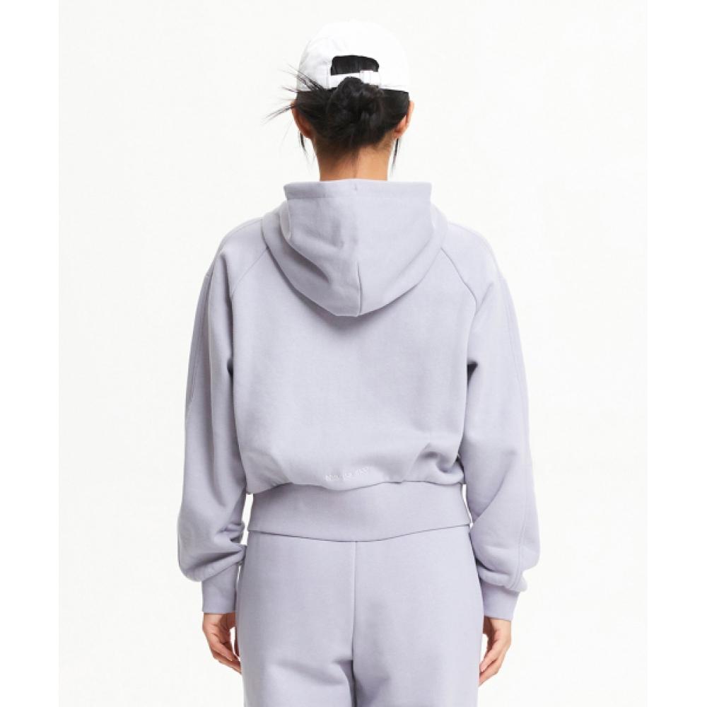 New Balance Nbmde4w902 Women Essential Brushed Hoodie Zip Up  Purple 