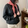 Soft Knitted Triangle Neck Scarf Warm Breathable Fabric For Fall Winter Daily Wear Commute Casual Outings