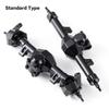 MIBIDAO Alu Alloy Extended / Stock Length Front Rear Axle for Axial SCX24 Deadbolt C10 Wrangler Gladiator Bronco 1/24 RC Car