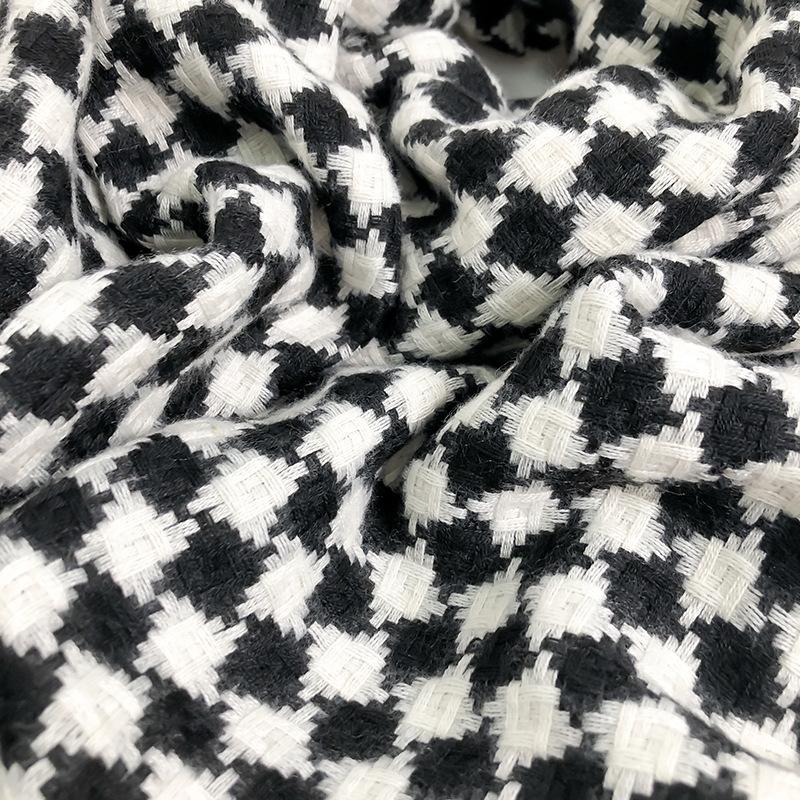 New Double-sided Diamond Plaid Scarf for Women in Winter European and American Imitation Cashmere Warm Tassel Shawl Thickened Cold Proof Scarf