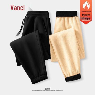 VANCL Men's Winter Lamb Wool Lined Jogger Pants