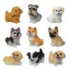 1pcs Resin Craft Cute Small Dog Animal Decoration Miniature Figure Tiny For Bonsai Microlandscape Fairy Garden Decor