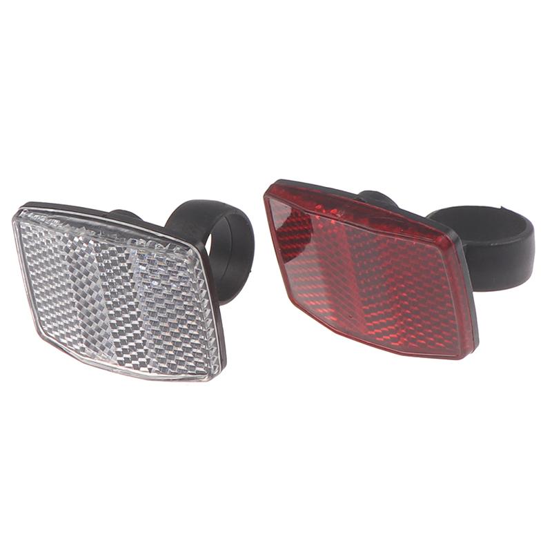 1Pcs Bicycle reflector High Quality Bicycle Bike Handlebar Reflector Reflective Front Rear Warning Light Safety Lens