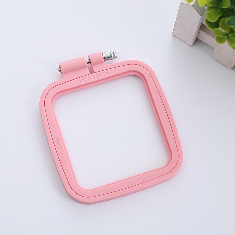 DIY Plastic Embroidery Hoops Cross Stitch Frame Stretch Ring Tool for Needlecraft Sewing Loop Cross Stitching