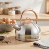Stainless Steel Whistling Kettle 2.5L Gas Induction Cooktops Modern Home Use