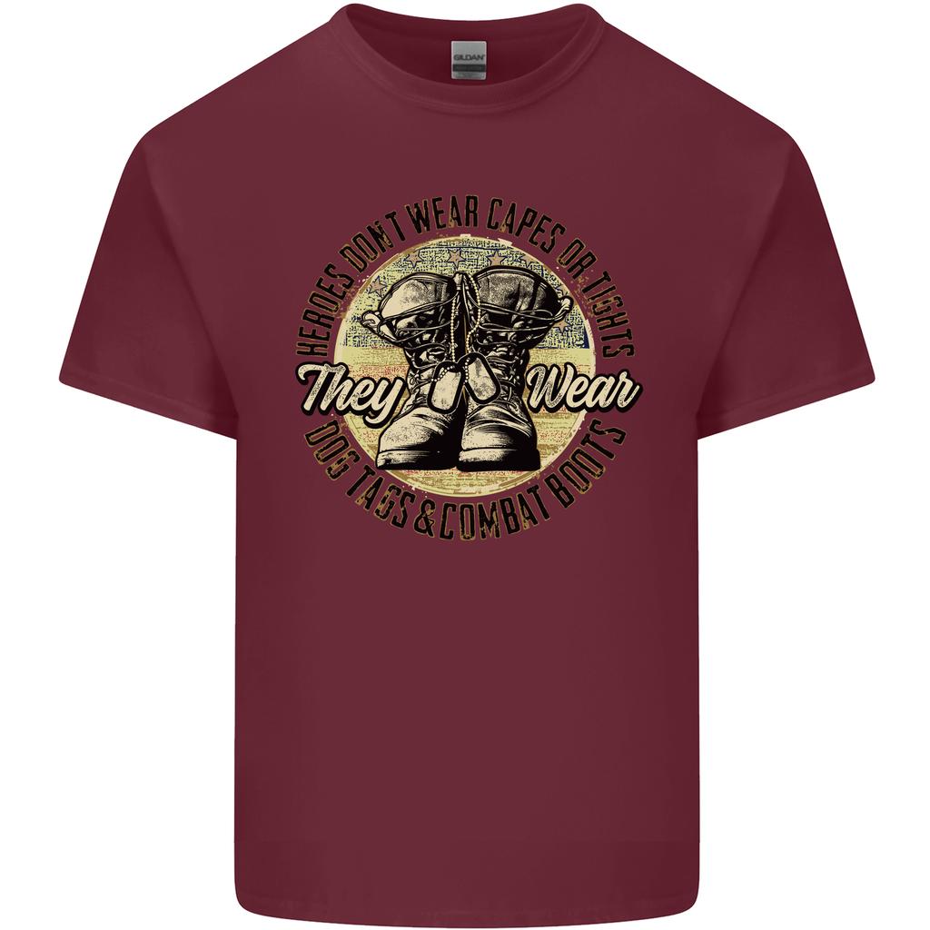 Dog Tags Army Veteran Military Marines Paras Unisexs Light Cotton TShirt