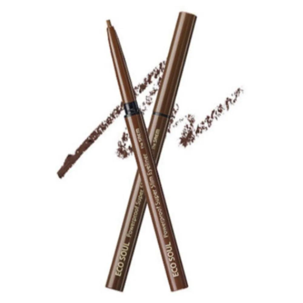The Saem Eco Soul Тонкая подводка для глаз BR03 Teddy Brown x2
