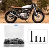 177pcs Motorcycle Screws Clip Fairing Bolt Universal M5 M6 Fit for Honda Sportbikes