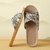 "Women's Non-Slip Silent Indoor Cotton & Linen Slippers"