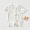 Newborn Summer Bamboo Bodysuit: Breathable Short Sleeve One-Piece Romper