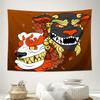 Japanese Fox Mask Tapestry Forest Spirit Wall Hanging Anime Room Decor Home Decor Aesthetic Bedroom Dorm Wall Art