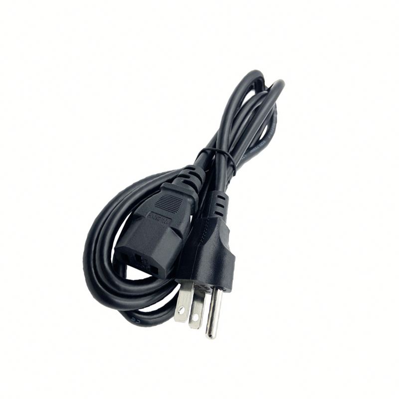 1.5M Three Pin American Standard Power Cord, American Standard Rice Cooker Plug Wire, Pin Number Computer Three Core Power Cord